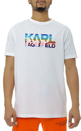 KARL LAGERFELD MEN-Tricou cu logo multicolor